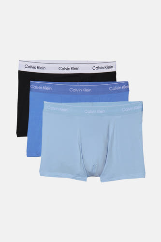 Sous-vêtements multicolores Calvin Klein, en noir, bleu et bleu clair avec une bande logo.
