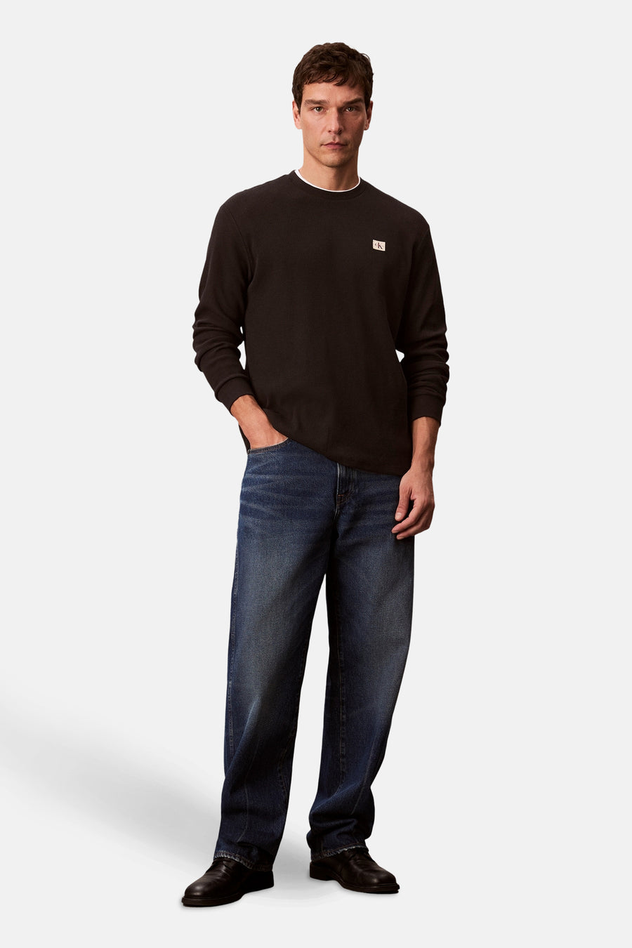 T-shirt à manches longues - noir - Calvin Klein