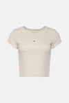 Top uni manche courte Beige - Calvin Klein
