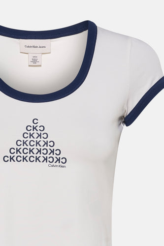 T-shirt à manches courtes - blanc - Calvin Klein