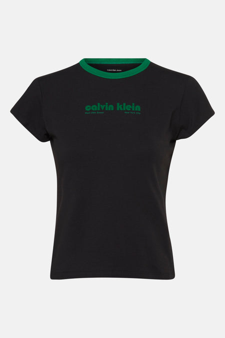 Top uni manche courte Noir - Calvin Klein