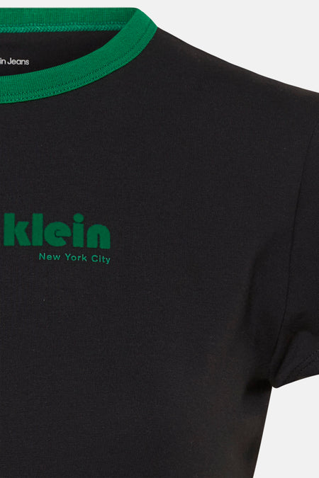 Top uni manche courte Noir - Calvin Klein