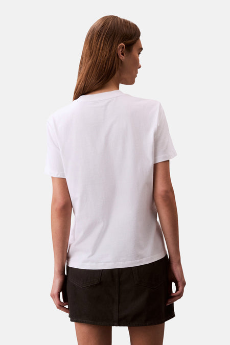Top uni manche courte Blanc - Calvin Klein