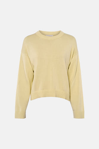 Sweat-shirt à col rond en texture côtelée de Calvin Klein.