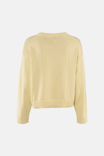 Sweat-shirt Calvin Klein à col rond, avec des manches longues et des bordures côtelées.