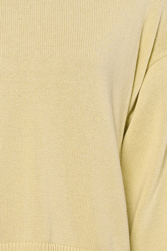 Sweat-shirt bleu avec col rond de Calvin Klein, en une fine texture tricotée.
