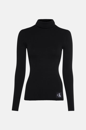Pull à col roulé - noir