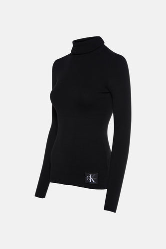 Pull à col roulé - noir