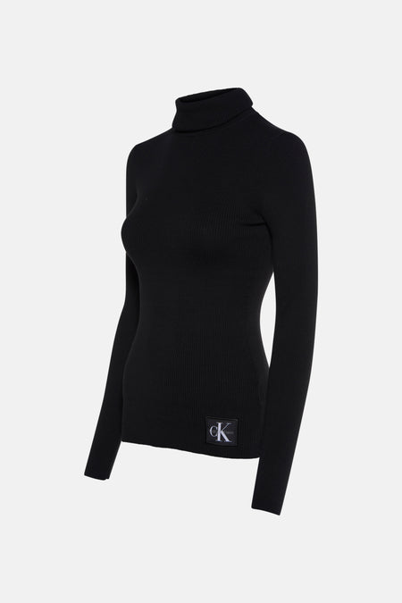 Pull à col roulé - noir