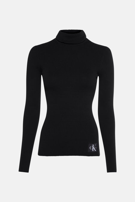 Pull à col roulé - noir