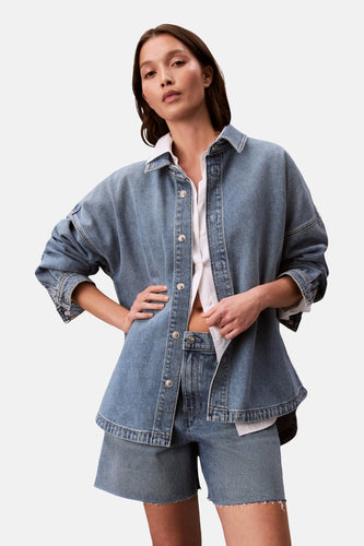 Chemise en jean mid blue denim - Calvin Klein - Calvin Klein - 7