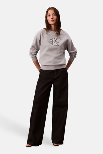 Sweat col O gris - Calvin Klein - Calvin Klein