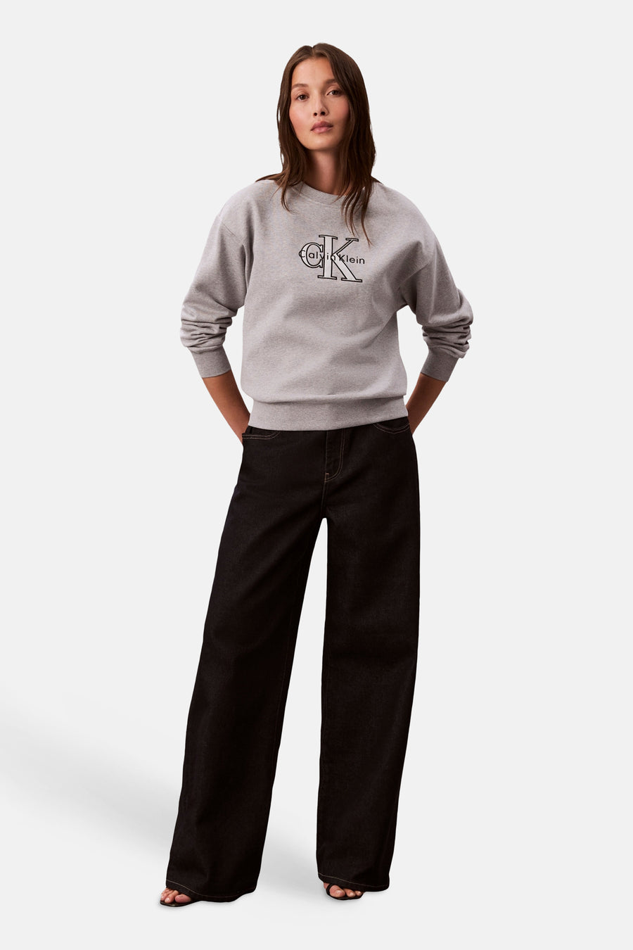 Sweat col O gris - Calvin Klein - Calvin Klein