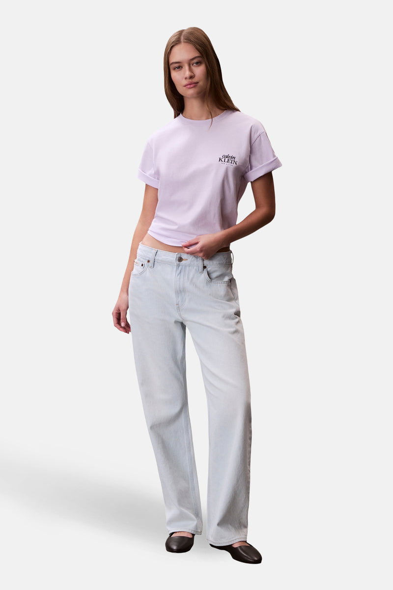 T-shirt à manches courtes - Mauve