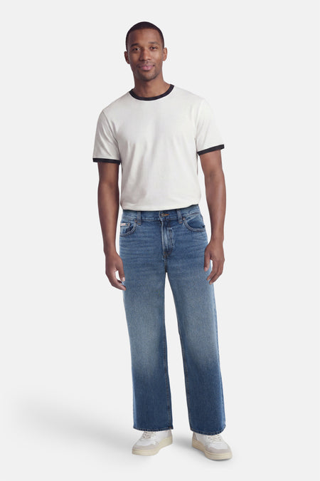 LR BAGGY - Mid blue denim