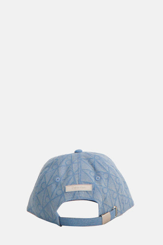 Blauwe baseballpet met Calvin Klein logo achteraan.
