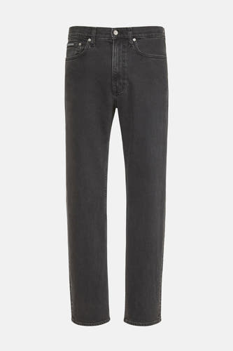 Jean slim fit noir de Calvin Klein, avec une texture denim classique et un lavage subtil.