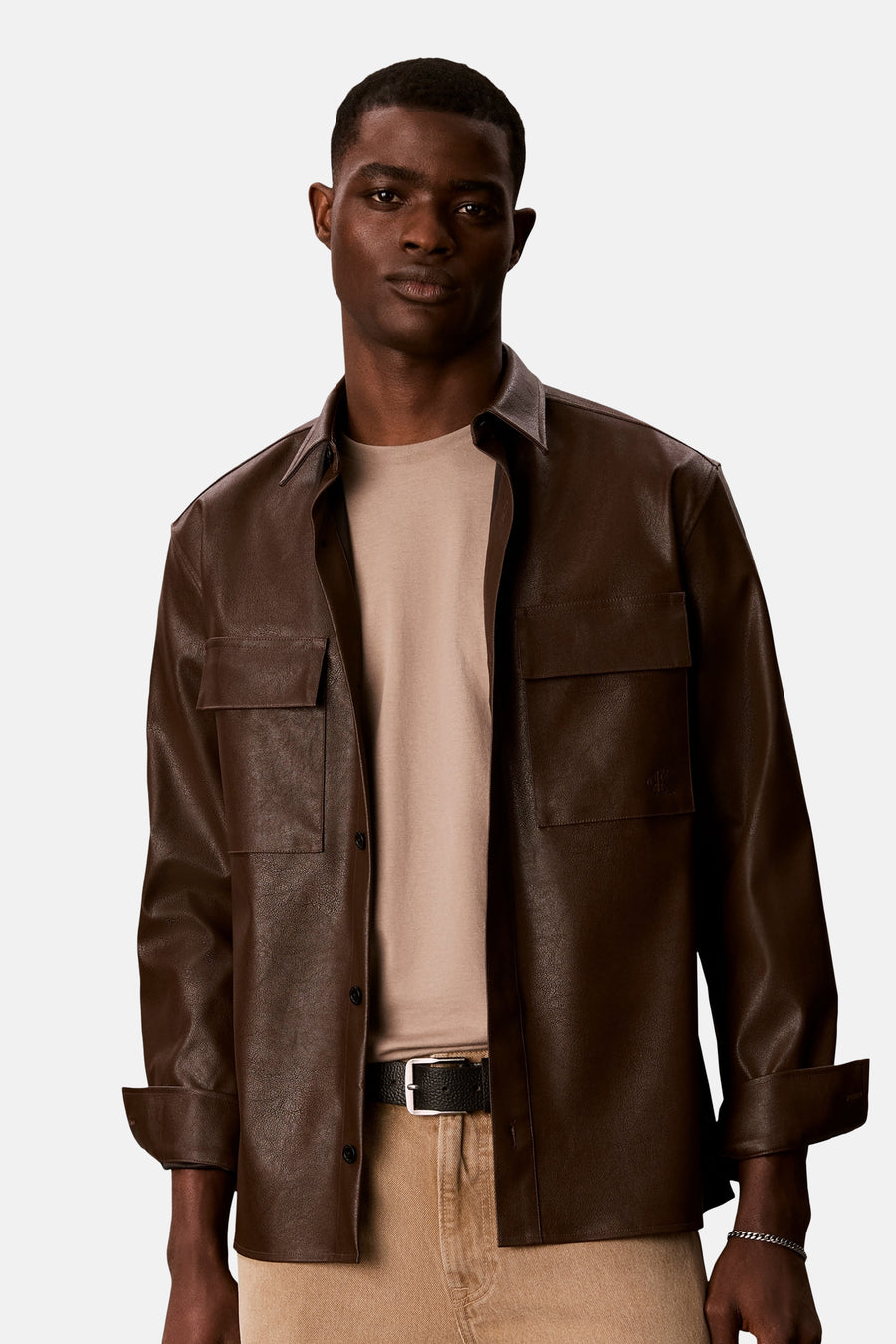 T-shirt (manches courtes) beige - Calvin Klein