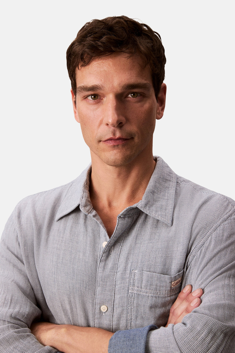 Chemise à manches longues - bleu - Calvin Klein