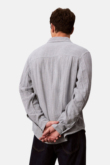 Chemise à manches longues - bleu