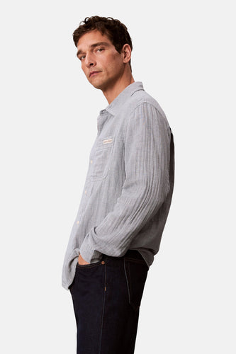 Chemise à manches longues - bleu - Calvin Klein