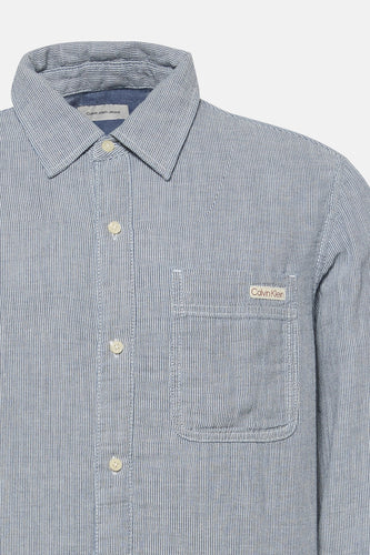 Chemise à manches longues - bleu - Calvin Klein