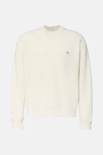 Pull à col rond - beige - Calvin Klein