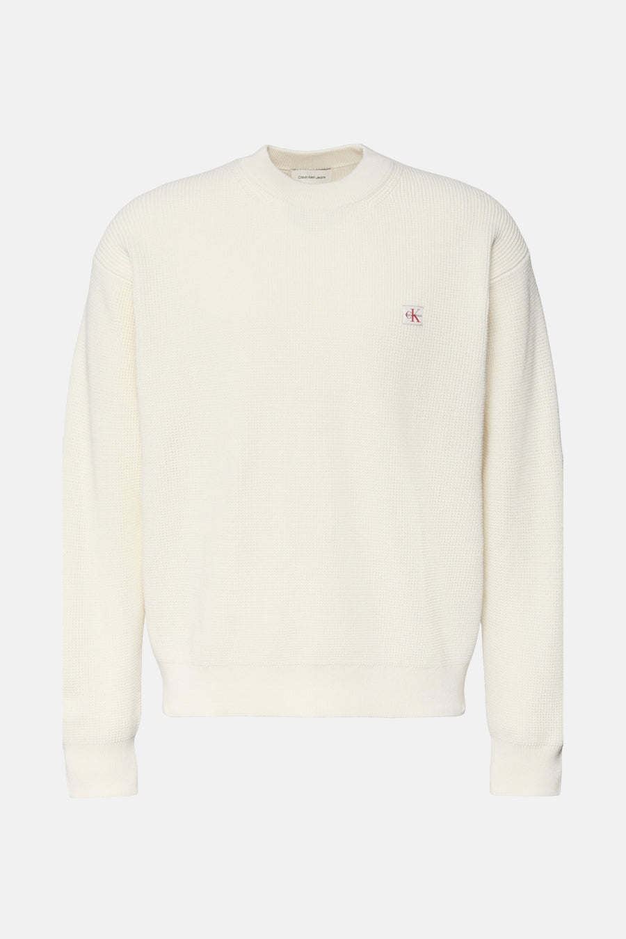 Pull à col rond - beige - Calvin Klein