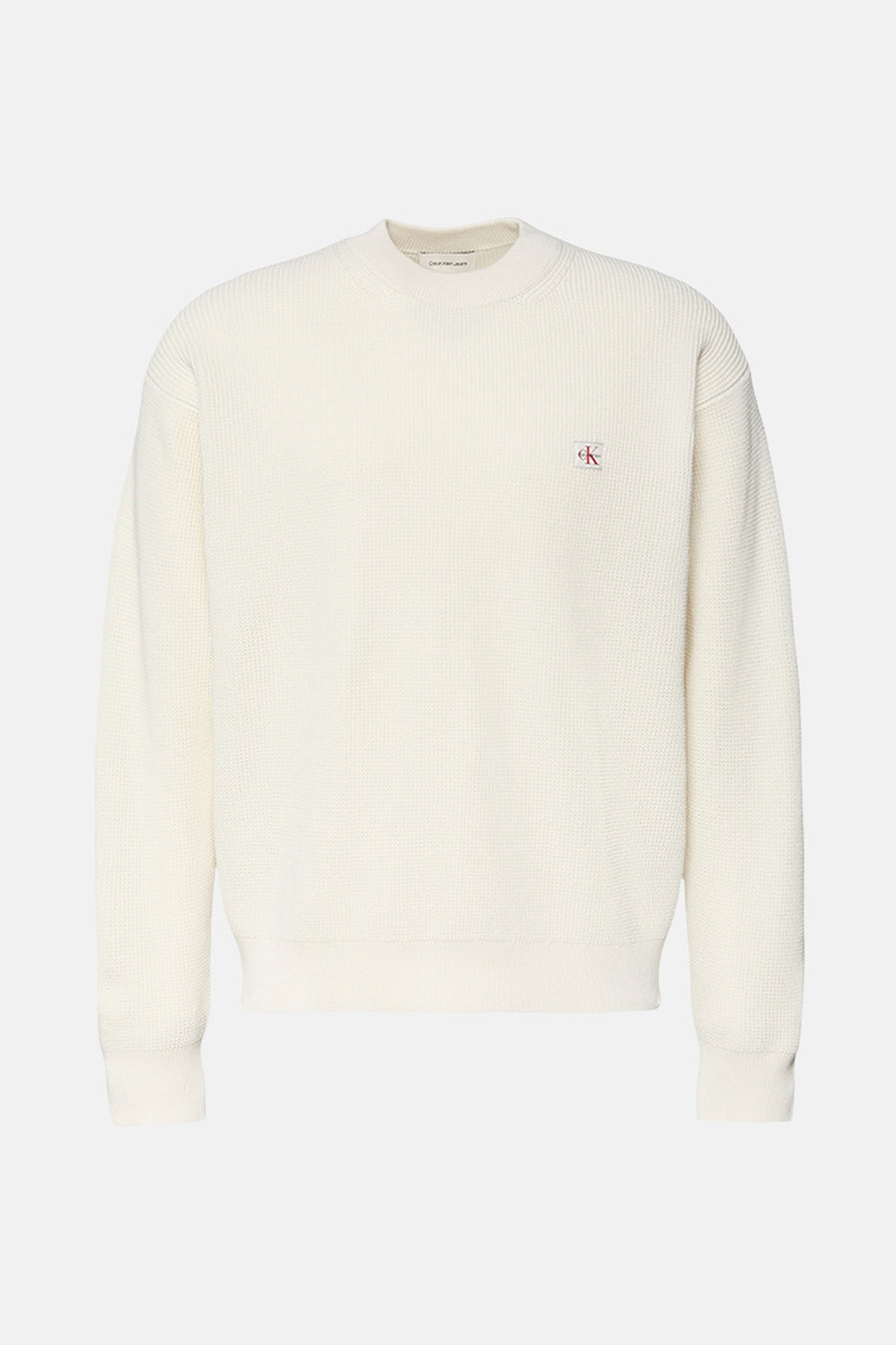 Pull à col rond - beige - Calvin Klein