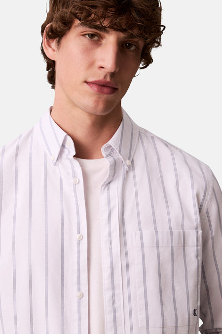 Chemise à manches longues - blanc