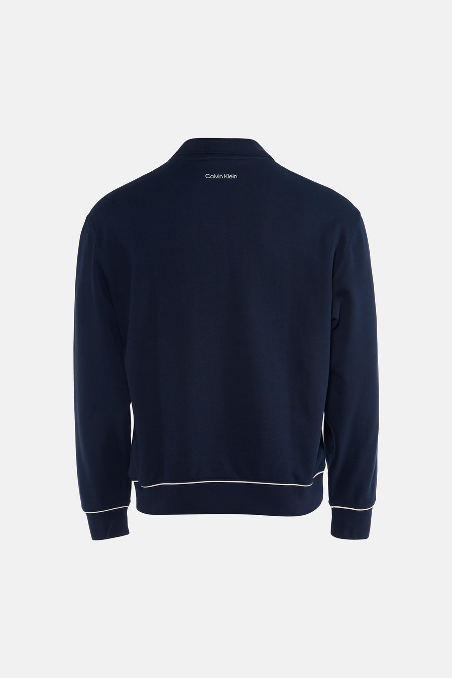 Sweat col O - bleu