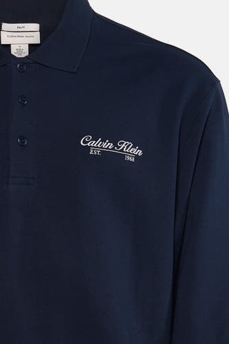 Sweat col O - bleu