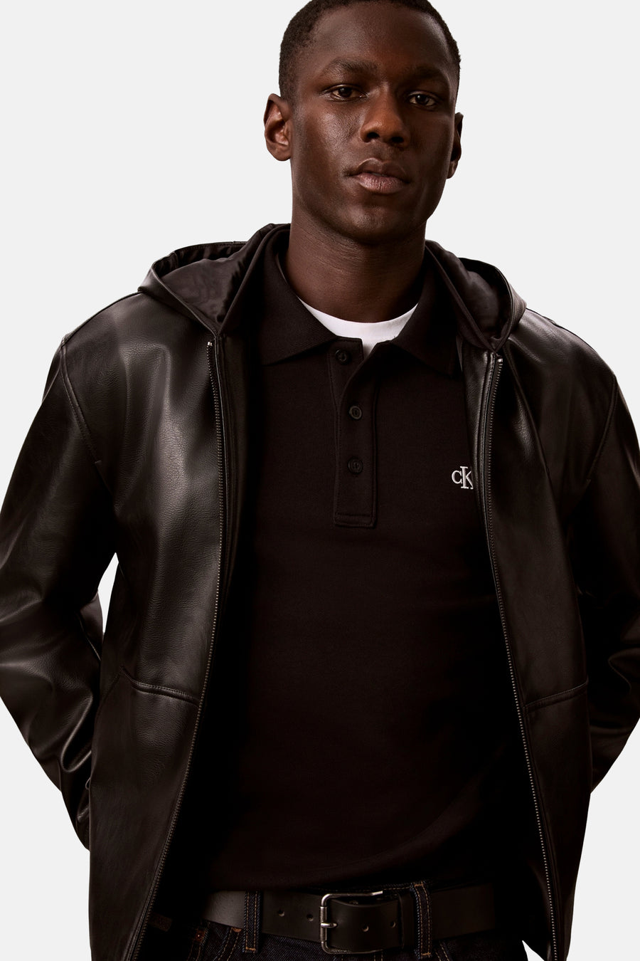Sweat col O noir - Calvin Klein