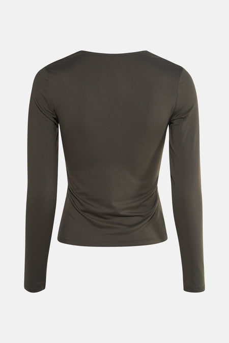 T-shirt à manches longues - Kaki