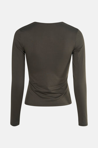 T-shirt à manches longues - Kaki