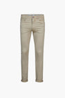 Pantalon color&eacute; - beige