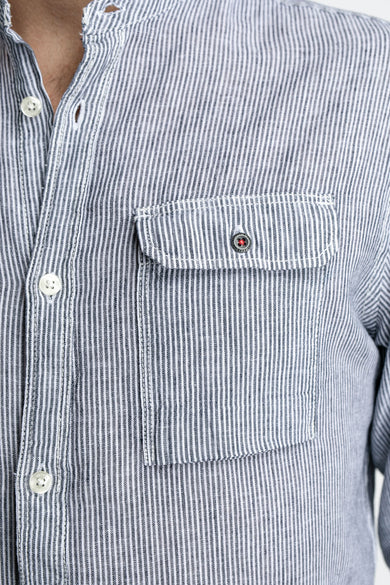 Chemise &agrave; manches longues - bleu