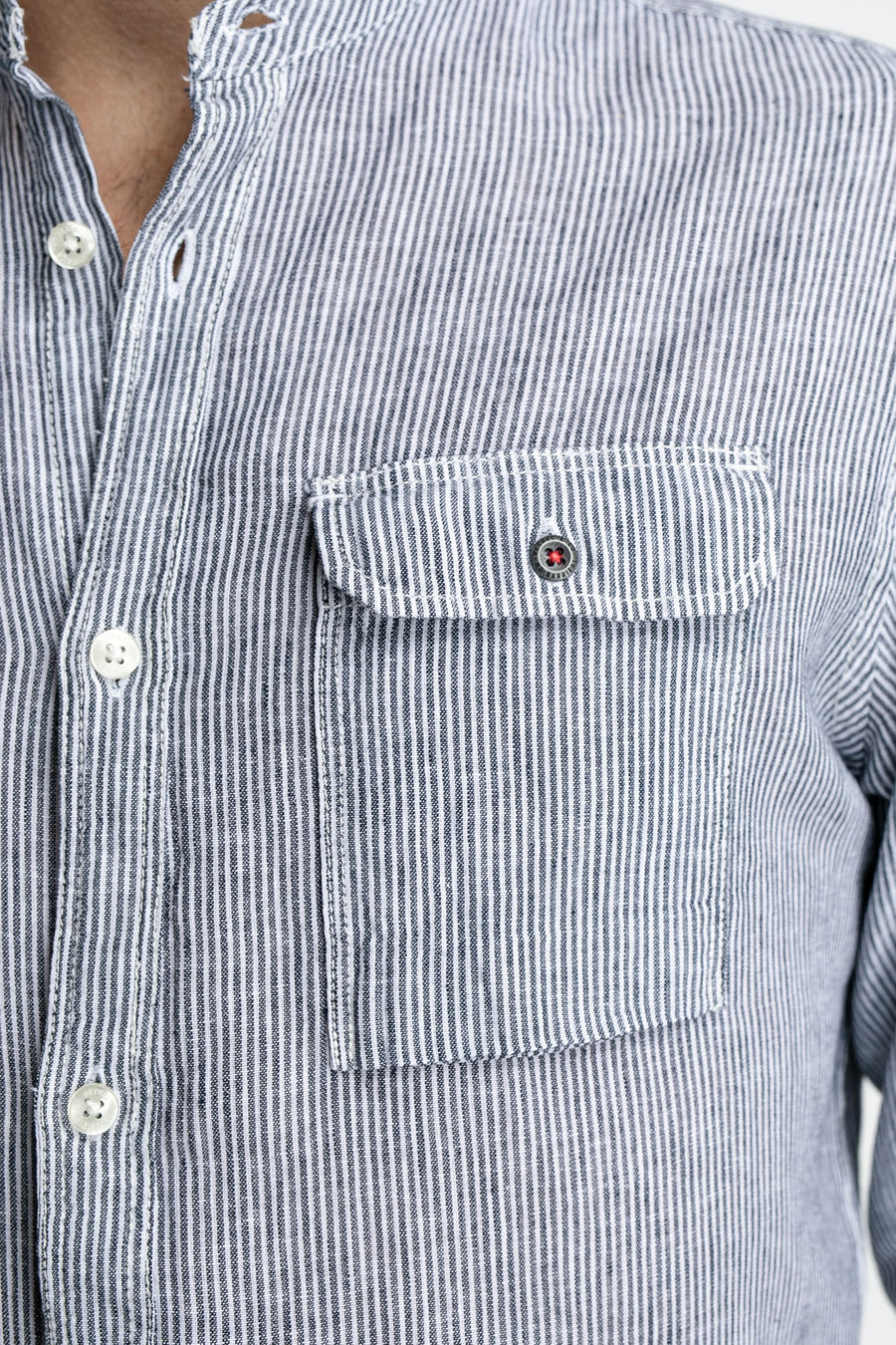 Chemise &agrave; manches longues - bleu