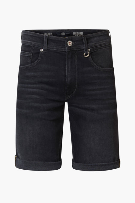 Short - black denim