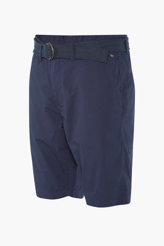 Shorts bleus de Petrol Industries avec une ceinture tissée et des points subtils.