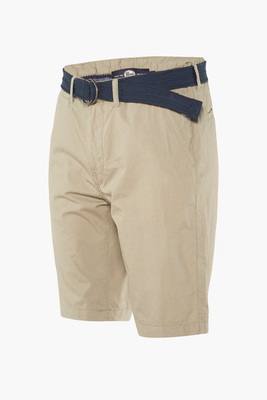 Bermuda beige de Petrol Industries avec ce ceau et des poches.