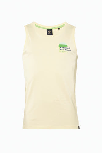 T-shirt tank top de Petrol Industries avec col rond et logo sur la poitrine.