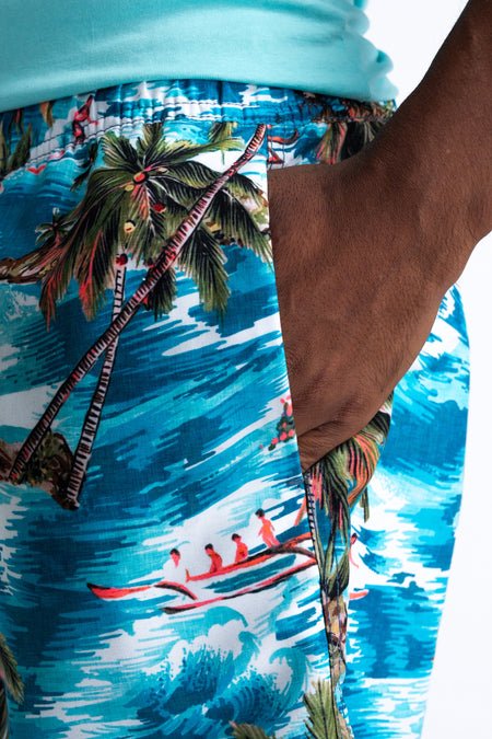 Short de bain - bleu