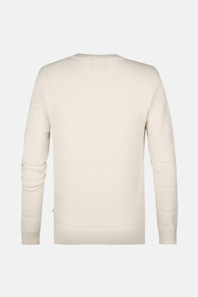 Pull à col rond - Beige