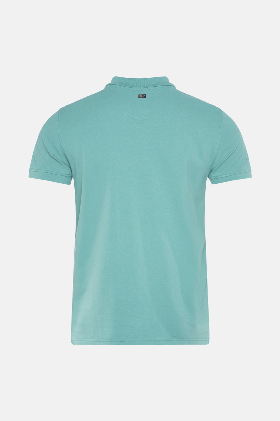 T-shirt bleu à manches courtes de Petrol Industries®, vu par derrière.