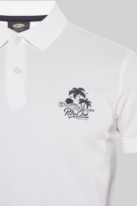 Polo à manches courtes - blanc