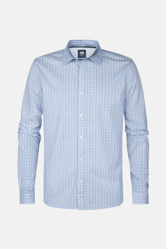 Chemise bleue à manches longues de Petrol Industries, dotée d'un dessin subtil.