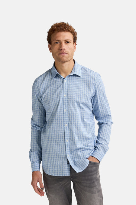 Chemise à manches longues - bleu