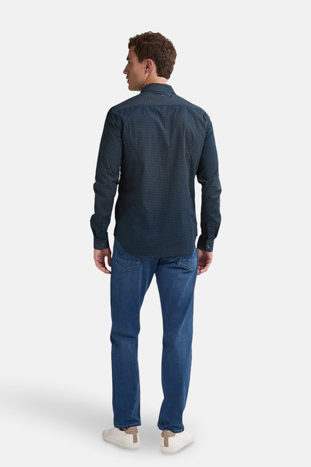 Chemise à manches longues - Bleu foncé