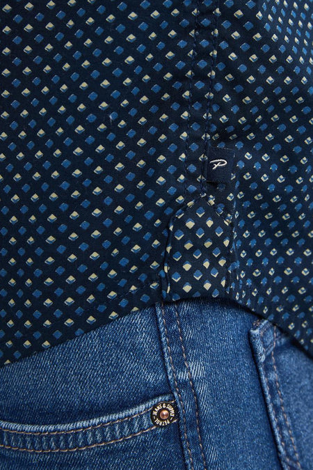 Chemise à manches longues - Bleu foncé